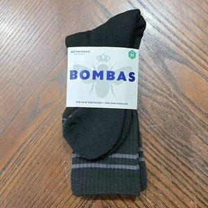 Bombas Black Calf Length Sock Sz Medium